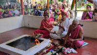 Rudra Homa (15 July 2026). Picture Courtesy: Shri Chandrashekhar Padubidri and Shri Narayan Kadle